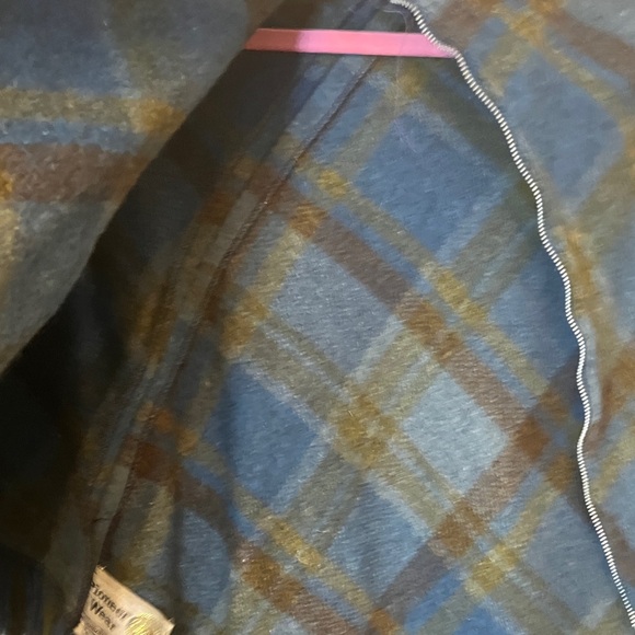 PIONEER Wear Blue and Green Plaid Poncho - Picture 3 of 7